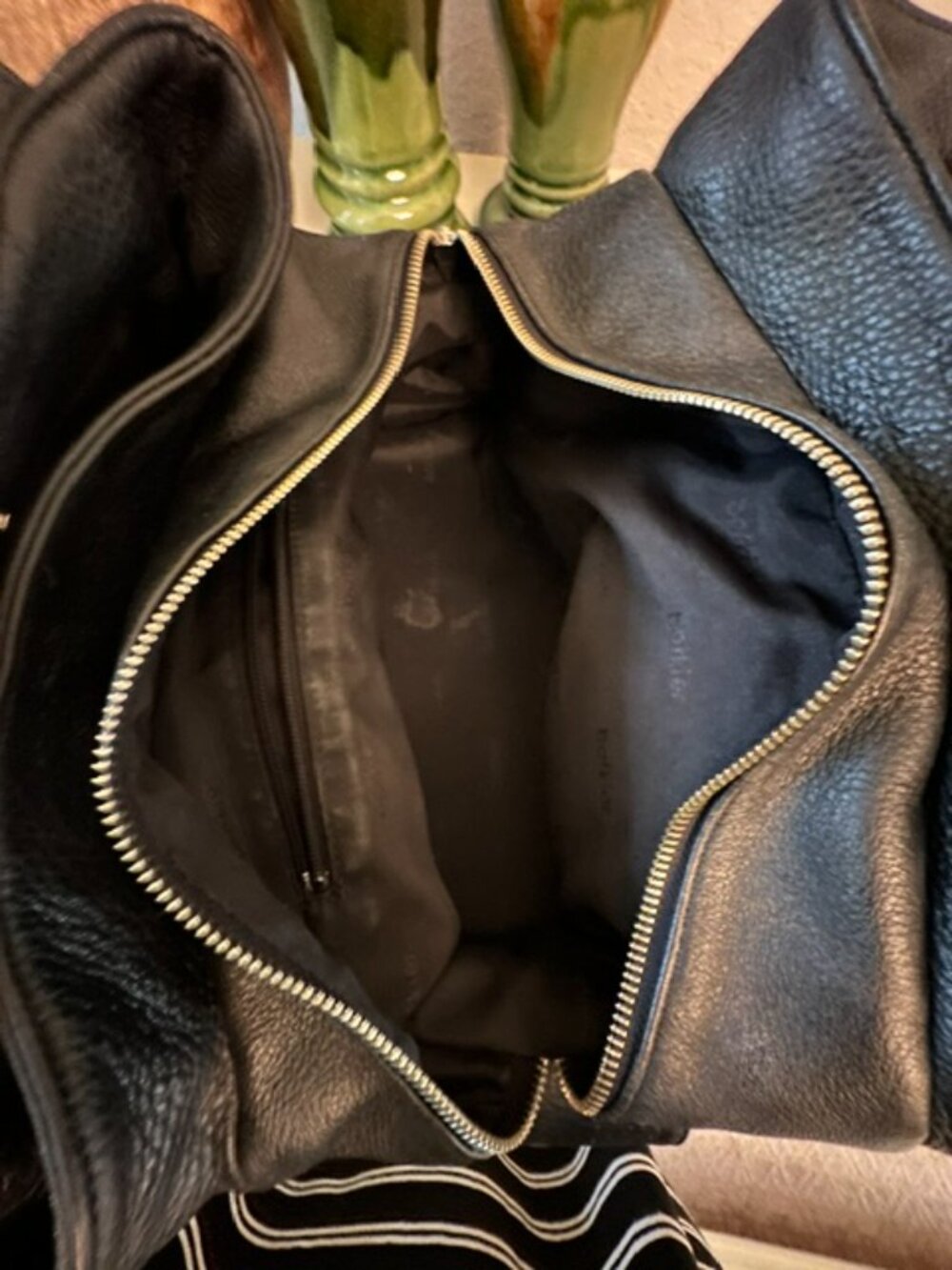 Botkier "Biker Bag" Black Leather with Chrome-EUC - Picture 7 of 14
